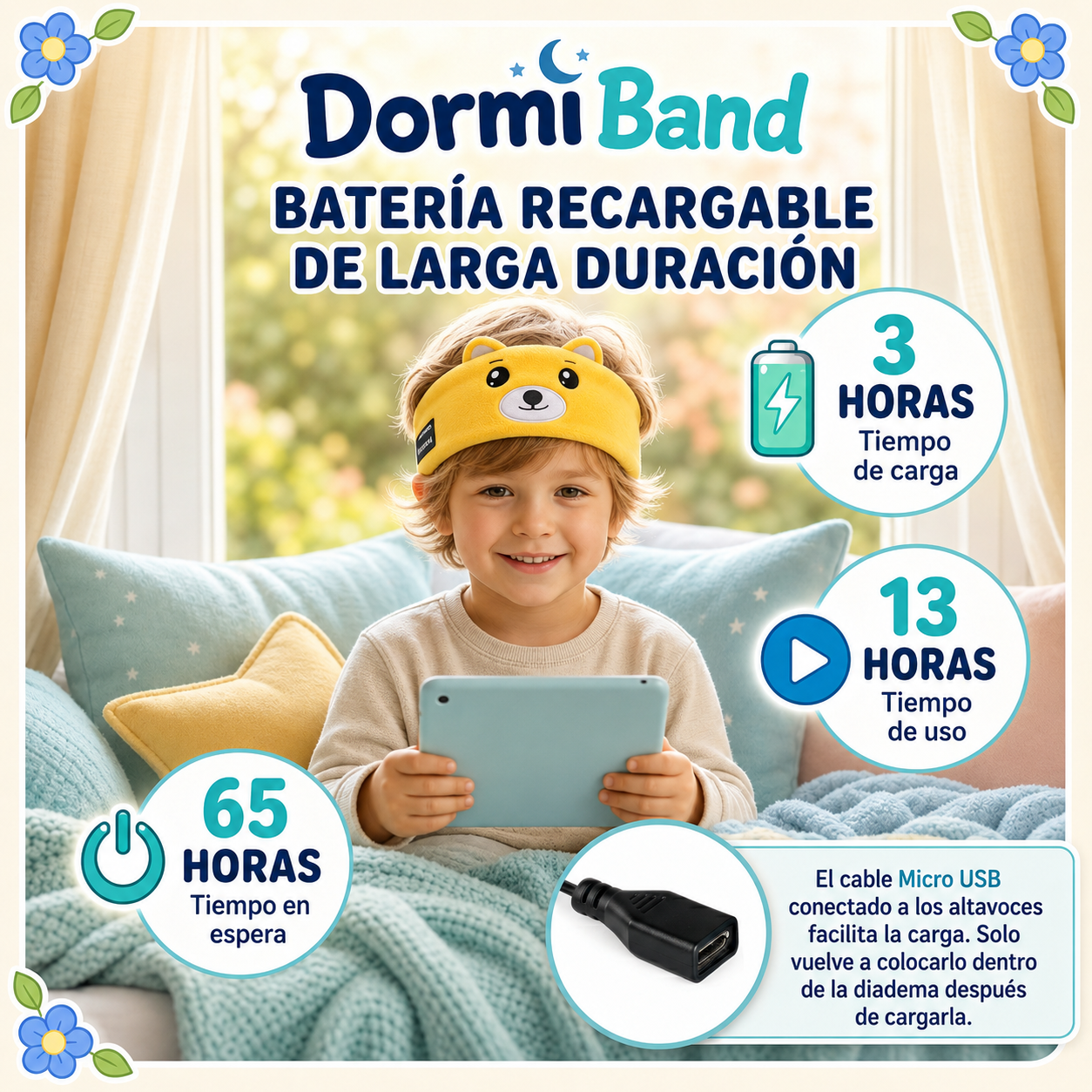 DormiBand™ Diadema Bluetooth Infantil