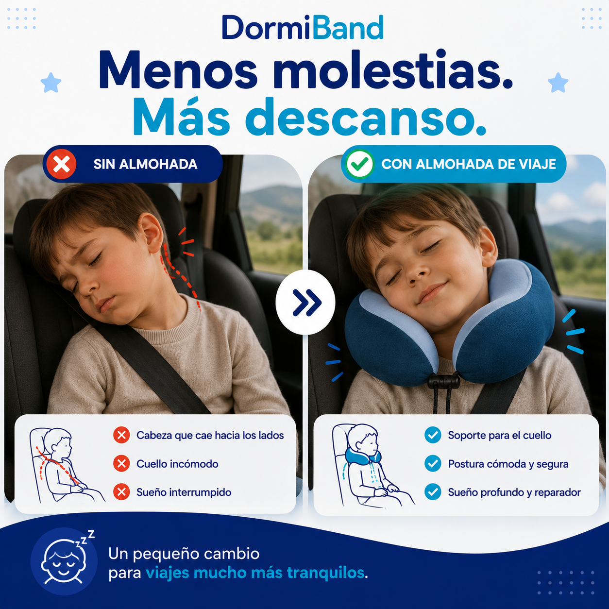 DormiBand™ Almohada de Viaje Infantil