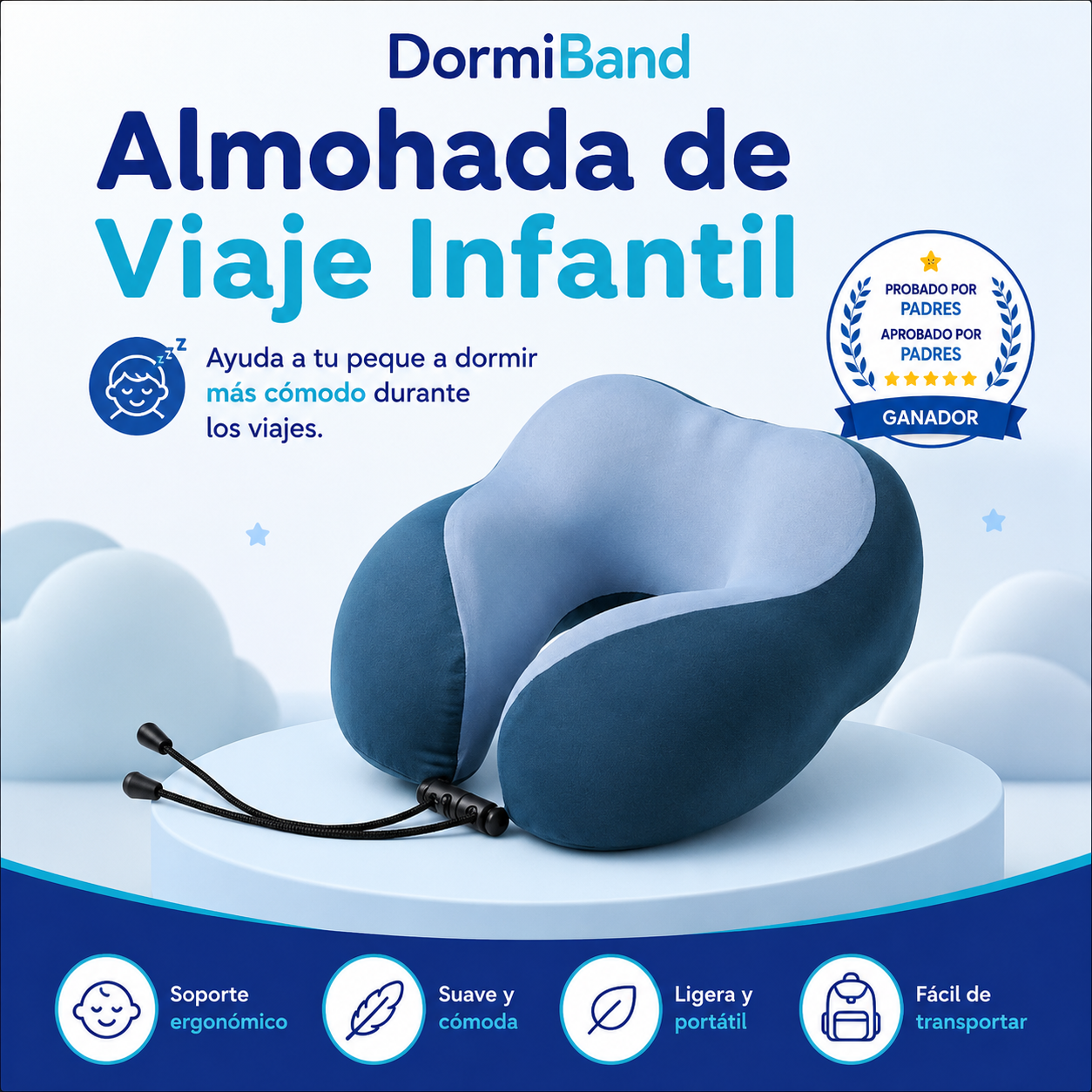 DormiBand™ Almohada de Viaje Infantil