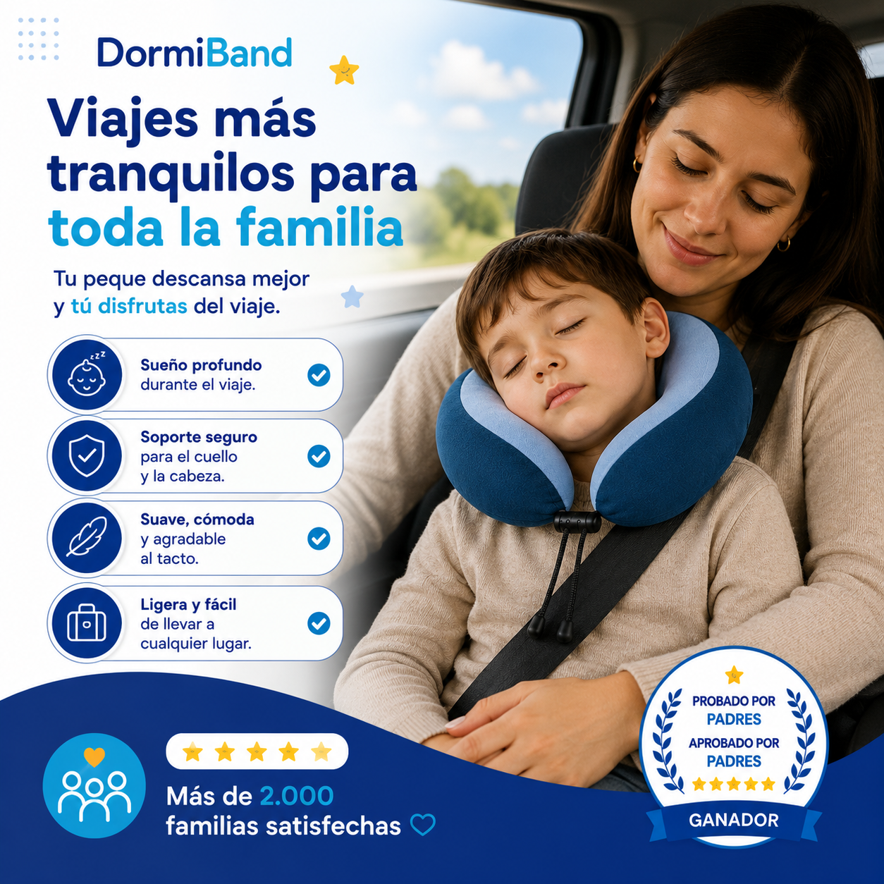 DormiBand™ Almohada de Viaje Infantil